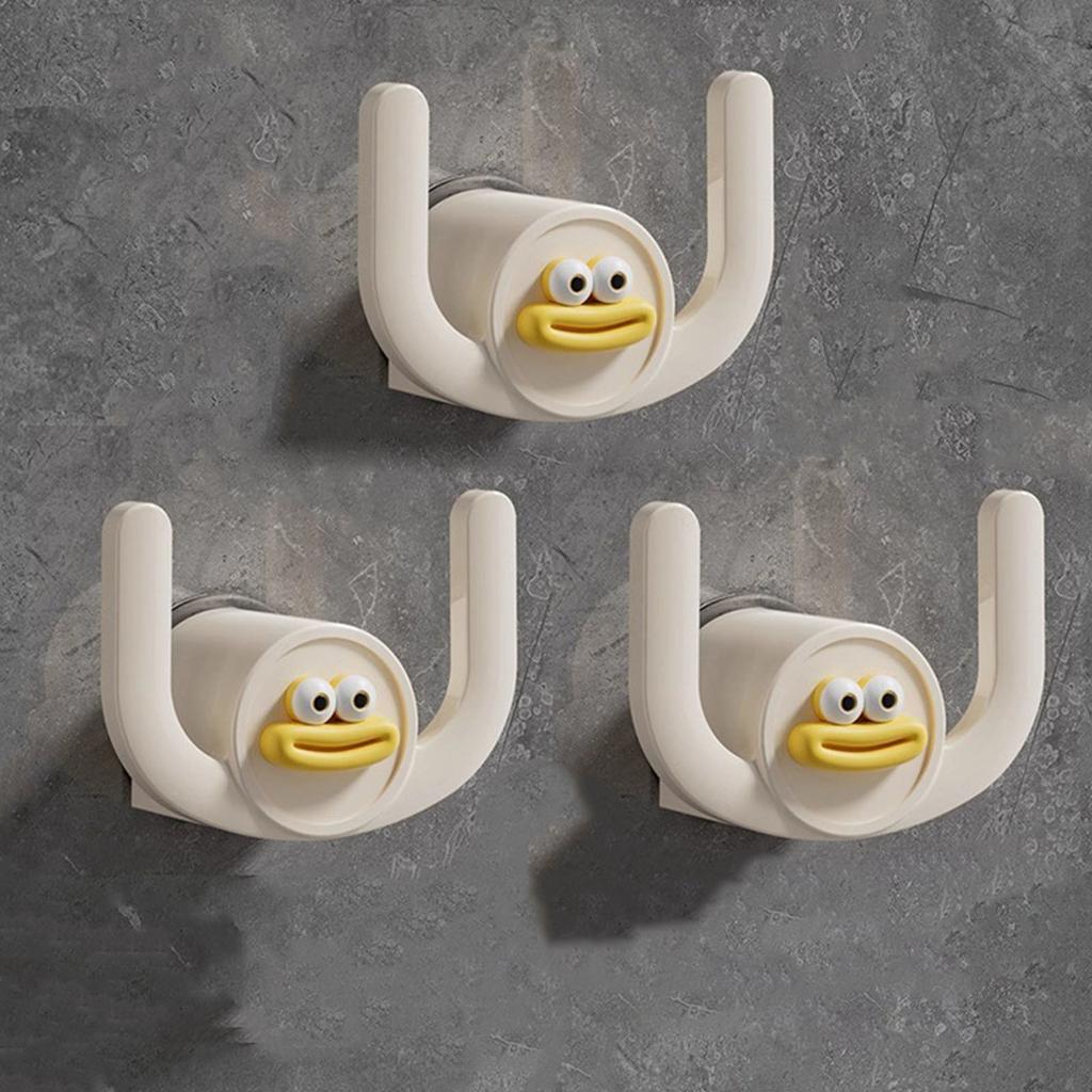 3 шт. Прочный Без сверления Ванная комната Подвесной крючок Пластиковые материалы Портативный аксессуар для дополнительного хранения на кухнях