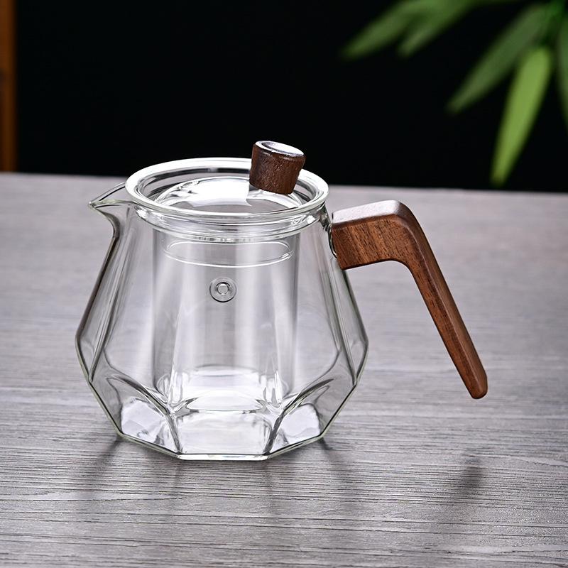 Thickened Glass Teapot Office Teapot High Temperature Teapot Tea Set Chinese Kung Fu Tea Set Coffee Pot Tea Filter