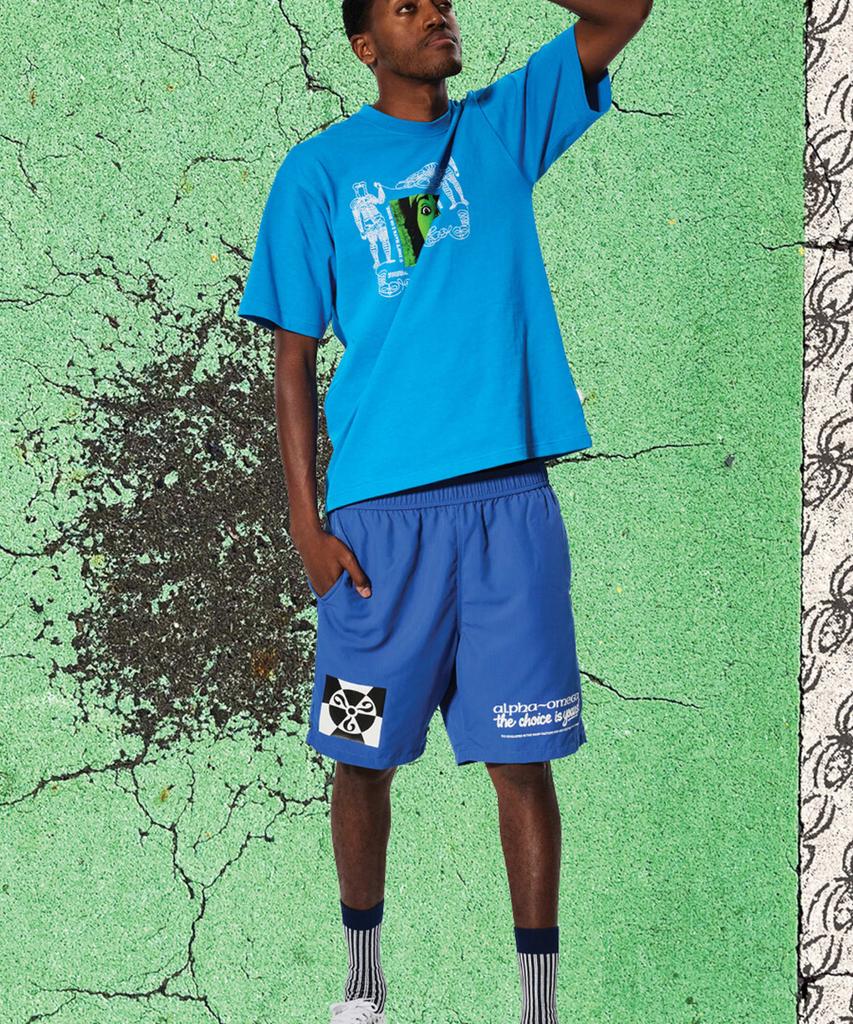 VANS футболка с коротким рукавом Ed Davis - Синий / Vn000Vtbfnm1
