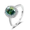 Bague Ringen Новинка, 100% стерлинговое серебро 925 пробы, 1 или 2 карата, овальные обручальные кольца с муассанитом и драгоценным камнем, ювелирные изделия, кольца с бриллиантами для женщин