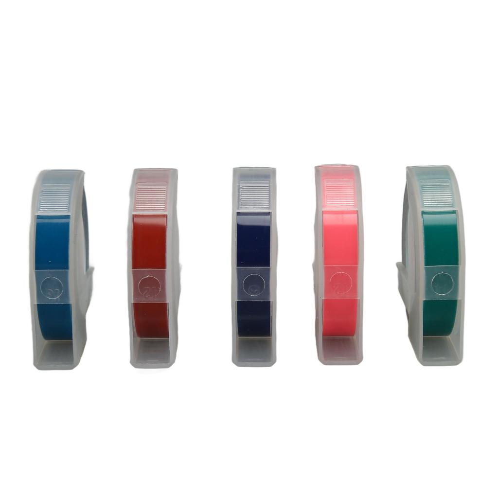 5 шт. 3D-ленты для тиснения этикеток шириной 9 мм и длиной 9,8 футов с термопереносом и автоматической идентификацией этикеток