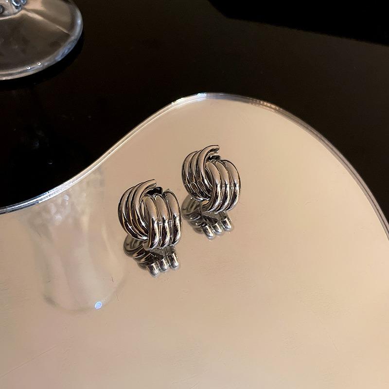 Корейская Мода Минималистичные Серьги-гвоздики Круглые Преувеличенные Серьги для Женщин Серьги Бринкос Модная Бижутерия