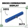 Non-Toxic 23Pcs/Lot No.3895 11 X 12 Holes Holes Long Beam Model Block Moc Color Accessories Compatible With Brick Diy Children Toys