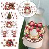 16 унций УФ DTF переводная наклейка водонепроницаемая устойчивая к царапинам рождественская наклейка кружка для очков милый дизайн O9G4