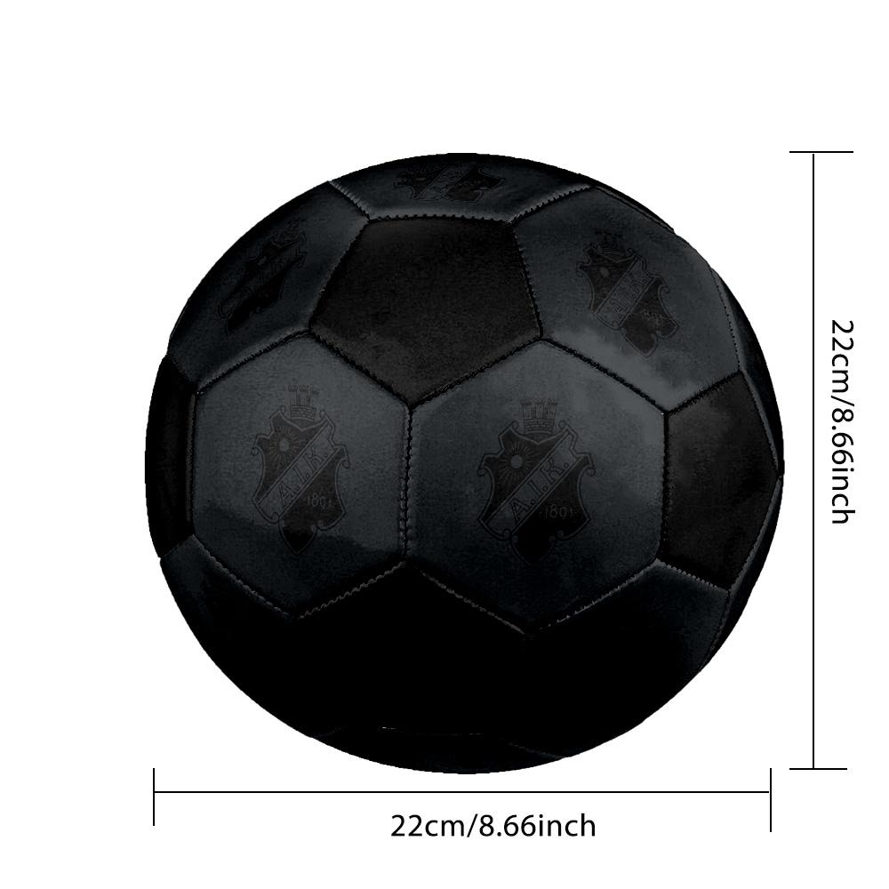 AIK Fotboll Soccer Ball Colorful All Ages Machine Stitched PVC Competition Ready Durable High-Bounce.SIZE5