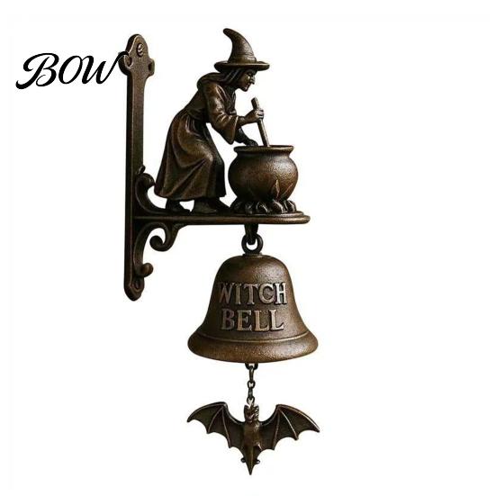 Christmas Entryway Decoration Vintage Doorbell, Welcome Wall Hanging, Deer/Snowman/Santa Claus/Penguin/Witch Decor, Unique Kitchen Accents Decorative