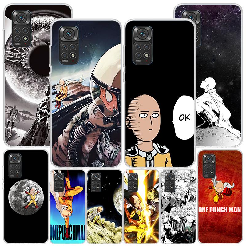 Чехол для телефона с аниме One-Punch Man для Xiaomi Redmi Note 15 14 13 12S 12 11 Pro Plus 14S 11S 11E 10 10S 11T 5G Персонализированный чехол Re