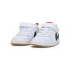 Nike Кеды Court Borough Low top для скейтбординга Белый Синий Красный для младенцев и малышей 870029-105