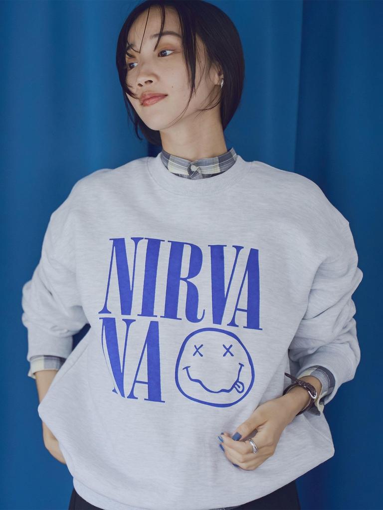 Cohen ROCK STANLEY Custom-Made NIRVANA Print Sweatshirt (Light Gray) 76206460515 1500 MD.GRAY (15) FREE