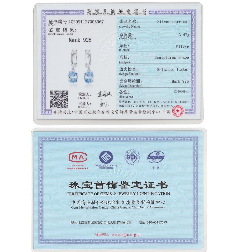 Овальные зеленые небесно-голубые кубические циркониевые серьги-подвески из серебра 925 пробы серьги-подвески для женщин