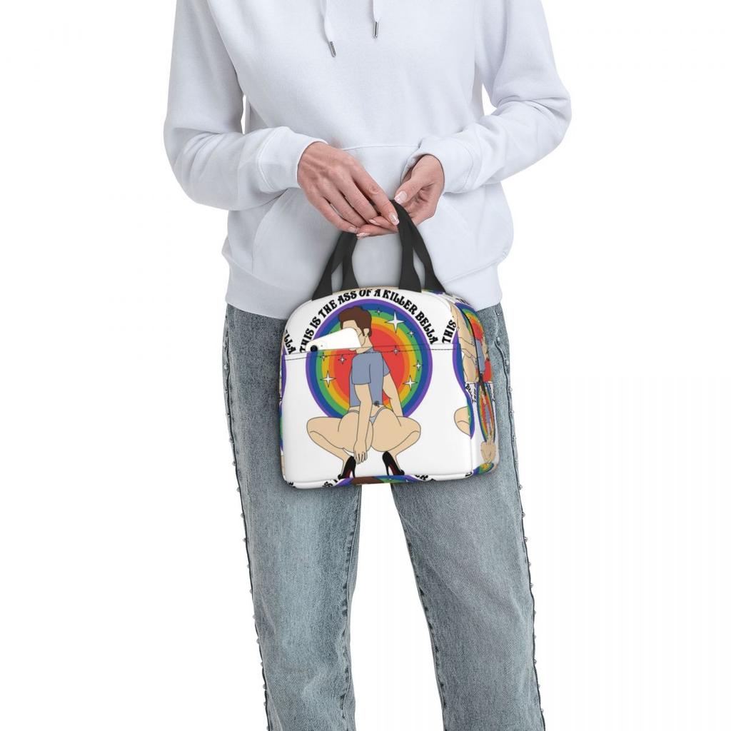 This Is The Ass Of A Killer Bella Funny Robert Pattinson Mem Insulated Lunch Bag for Women Children Food Boxes Thermal Lunch Box