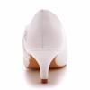  Fashion Wedding High Heels Shoes Bride White Shoes Woman Female Ankle Strap Pumps Women Dance Rhinestone Lace Party Shoe