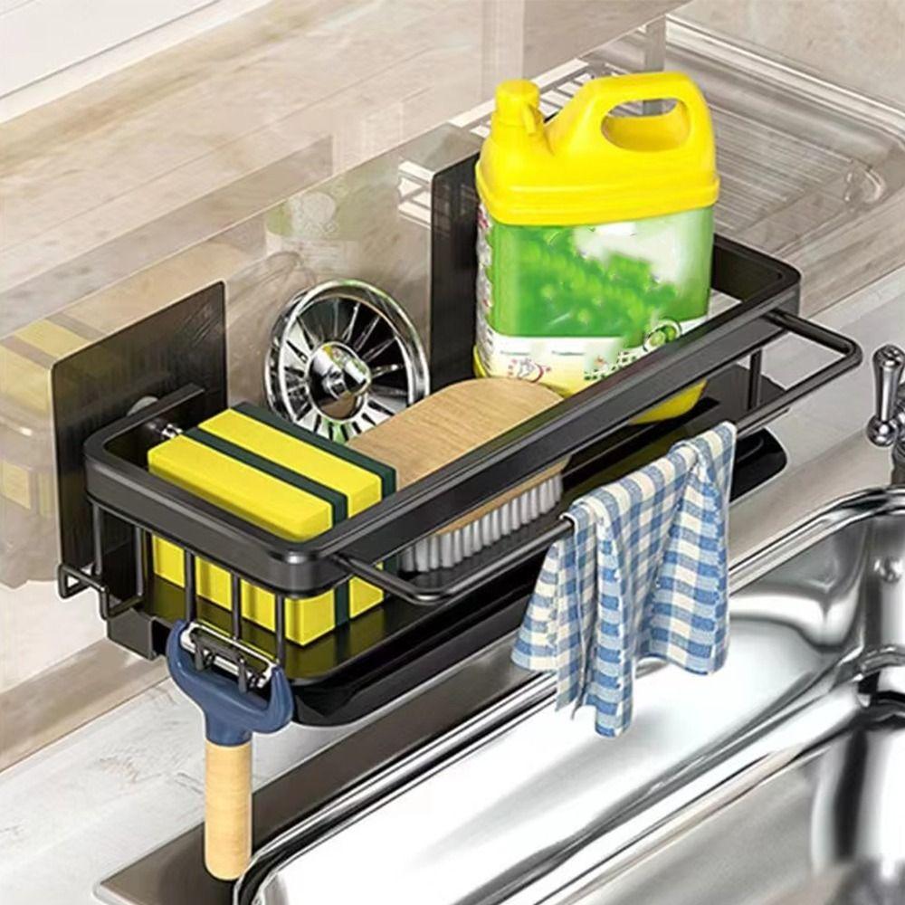 with Tray Dishware Drain Rack Dustproof Storage Organizer Kitchen Storage Rack Space Saving