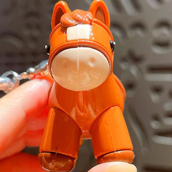 Брелок Подвеска Плюшевый Шарик Декор Шарм Лошади Декоративная Подвеска для Сумки Год Лошади Удача