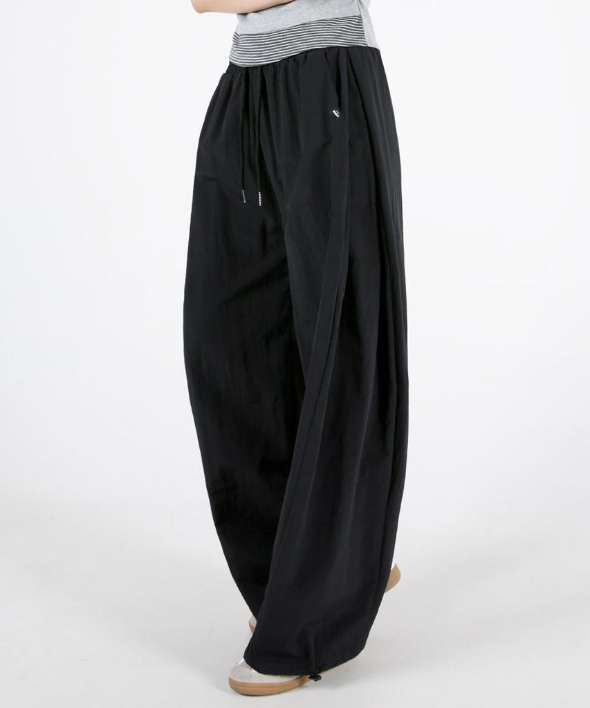 UMM Women'S Long/Short Selection Side Pintuck Wide Pants 3 Colors