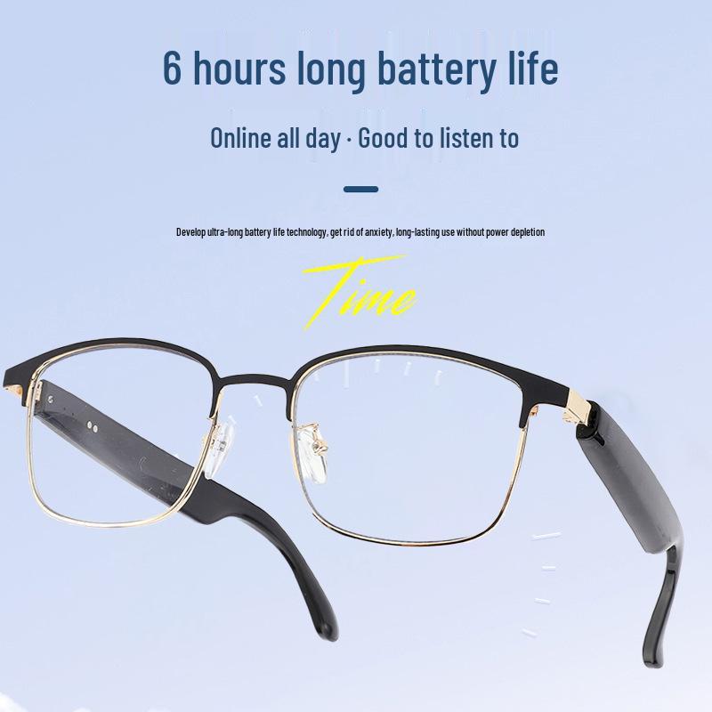 Premium AI Translation Smart Glasses with Music, Calls, Noise Reduction, Meeting Notes, and Extended Battery Life