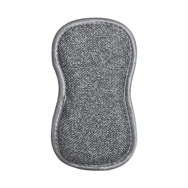 1 Pcs Dish Washing Spong Super Absorbent Microfiber Double Sided Scrub Sponge for Dishwashing Kitchen Bathroom Clean