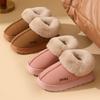 Cotton Shoes for Women In Winter, Indoor Insulation with Plush and Anti Slip Thick Sole, Bag Heel, Cotton Shoes for Women