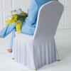 5/10/50/100pcs Pleated Skirt Spandex Chair Cover Hotel Banquet Party Events Wedding Decoration Dining Room Seat Protector Covers