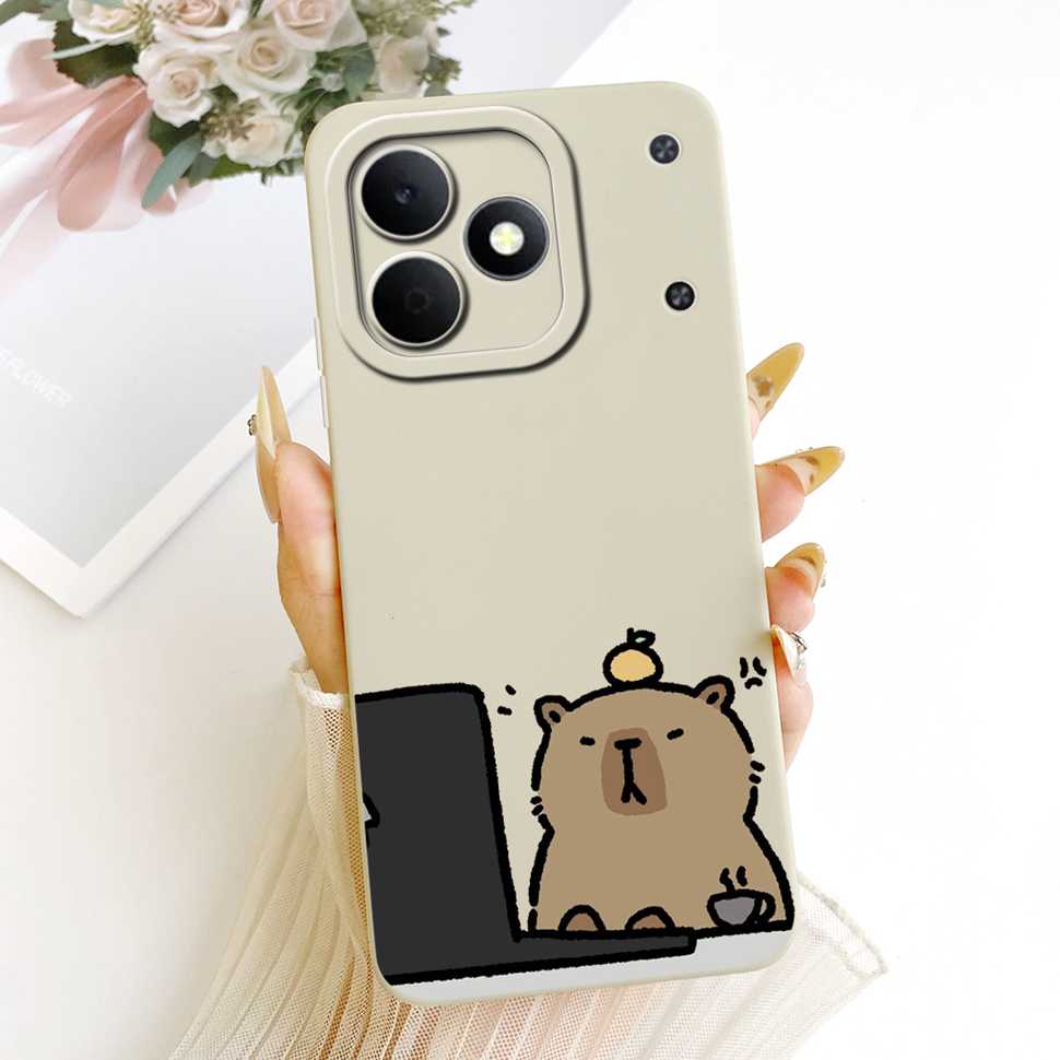 Мультяшный дизайн Кошка Для Realme Note 80 4G RMX5388 Чехол Силиконовая Задняя Крышка Для Realme Note80 4G 6.74" Ударопрочные Чехлы Для Телефона Capa
