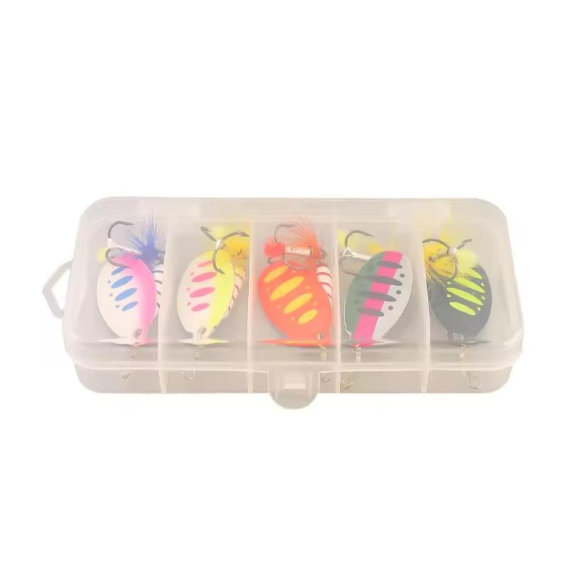 7.5g Inline Spinner Lure Artificial Hard Saltwater Fish Hook Bait Fishing Spinner Bait Metal River Lake Stream