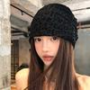Leopard Print Loose Knit Hat, Foldable Oversized Sun Hat, Lightweight and Breathable, Suitable for Head Circumference 56-58 Cm.