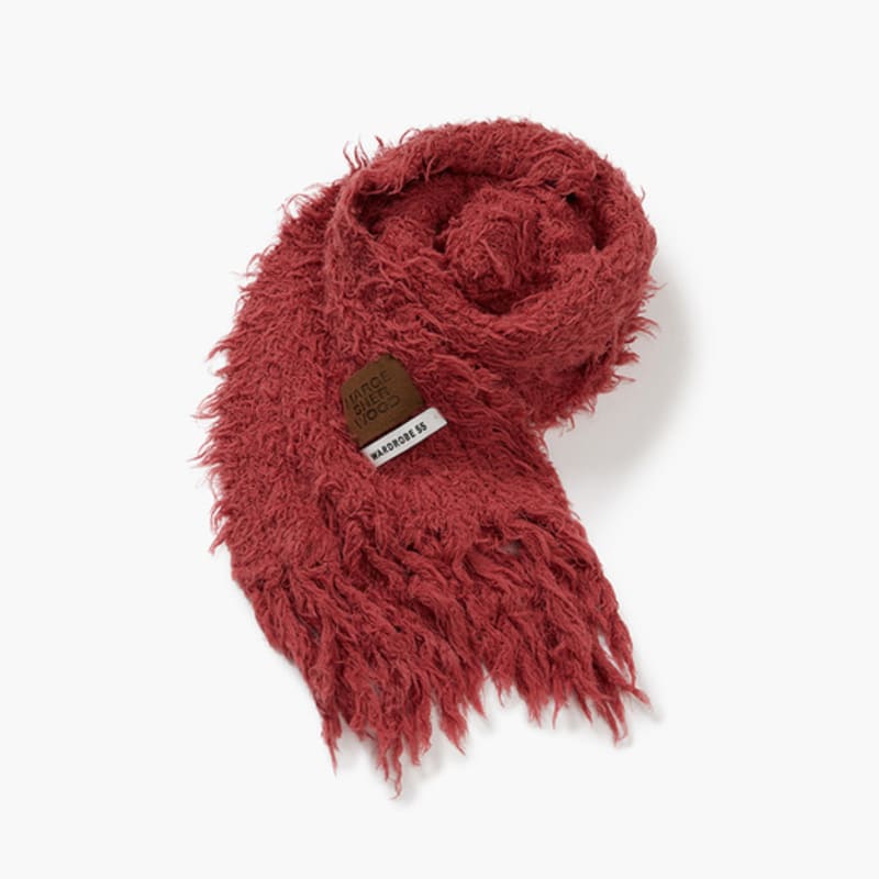 MARGESHERWOOD ЩЕНОК НА ОЩУПЬ БАХРОМЧАТЫЙ ШАРФ_роза
