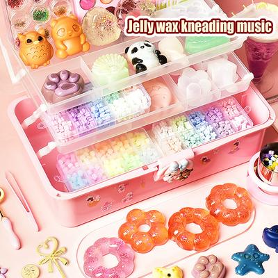 1 набор креативных желеобразных восковых формочек для кошачьих лапок, огненных красок, игрушек, сделанных своими руками, мягкая липкая игрушка для снятия стресса и релаксации