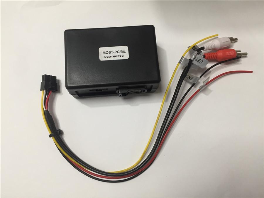 For Porsche Cayenne Mercedes Benz Ml / R / Gl / Slk/W164 Aux Car Optical Fiber Decoder Box Amplifier Adapter