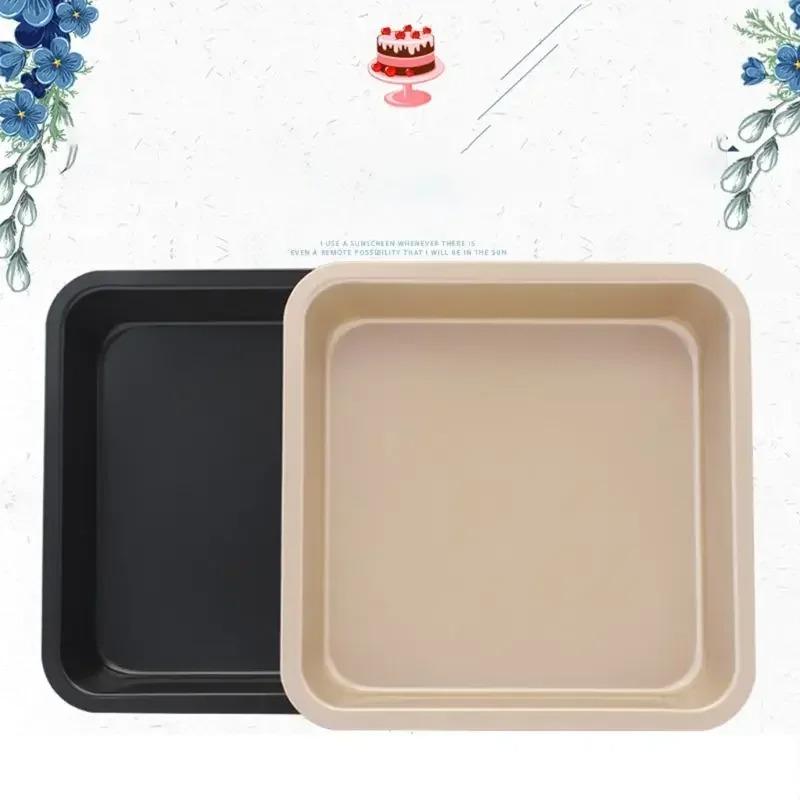 Non Stick Baking Tray, Square and Rectangle Cake Pans for Cheese, Cookie, Bread, Pizza, 9inch Bakeware Tool