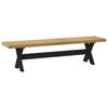 NOAIN Dining Bench 160 x 41 x 45 cm Solid Pine Wood Natural