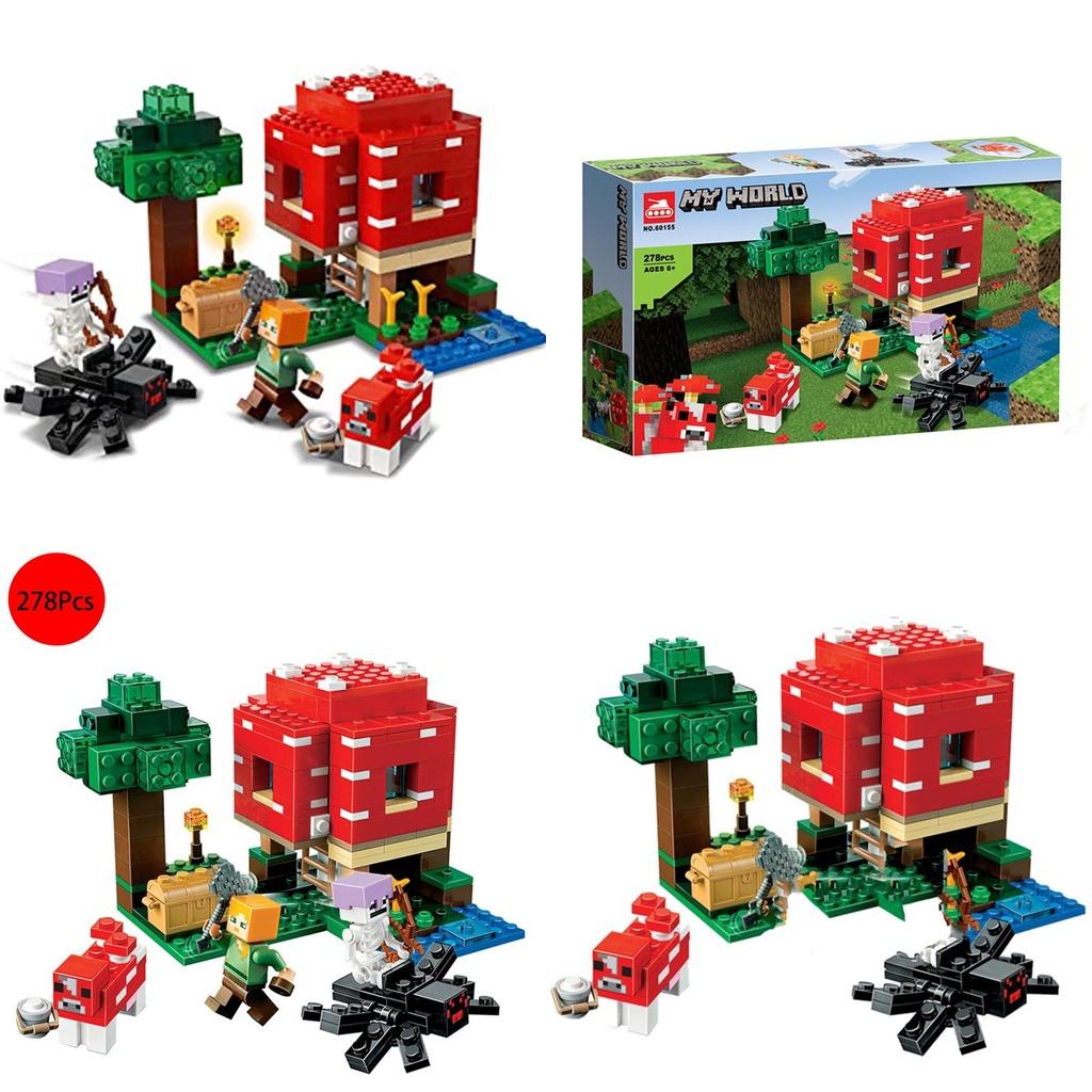 Minecraft Набор «Грибной дом» Конструктор для развития творческого мышления