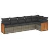 VidaXL Salon de Jardin avec Coussins 6 pcs, Canapés de Patio, Ensemble de Meubles, Mobilier de Terrasse Extérieur, Gris 3260072