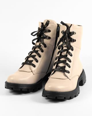 Ботинки зимнее 2343 36 Кремовые кожа