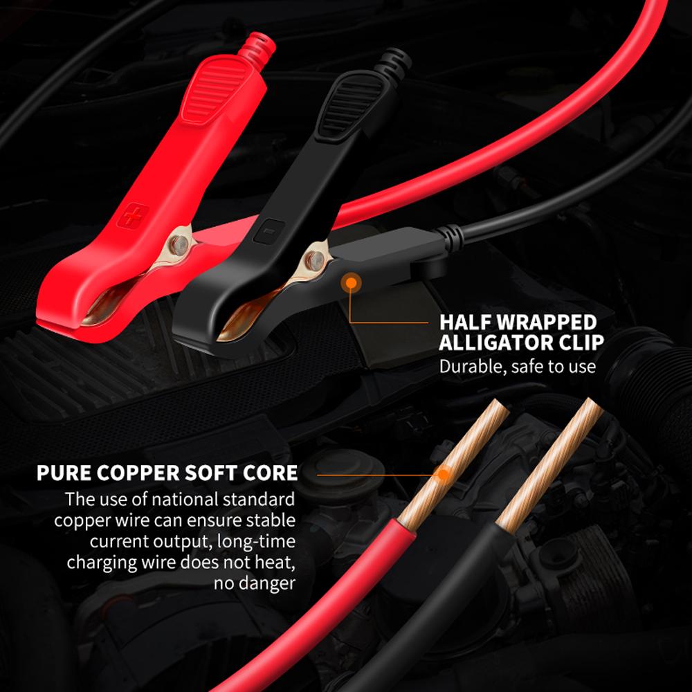 E-FAST Car Battery Chargers 12V/6A Full Automatic Battery Chargers Maintainer 3-Stage Portable