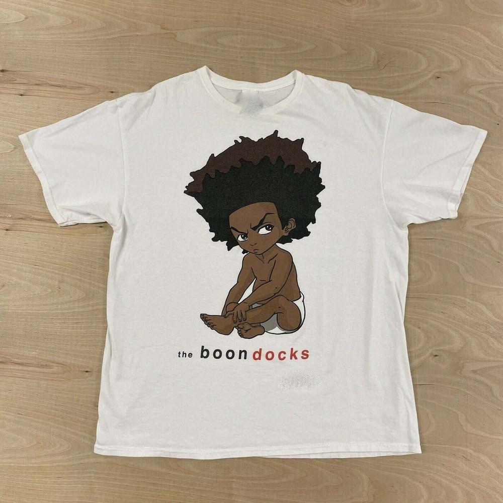 Винтажная The Boondocks 2015 Хлопковая Белая S-234XL Унисекс Классическая Рубашка C079 Унисекс Футболка