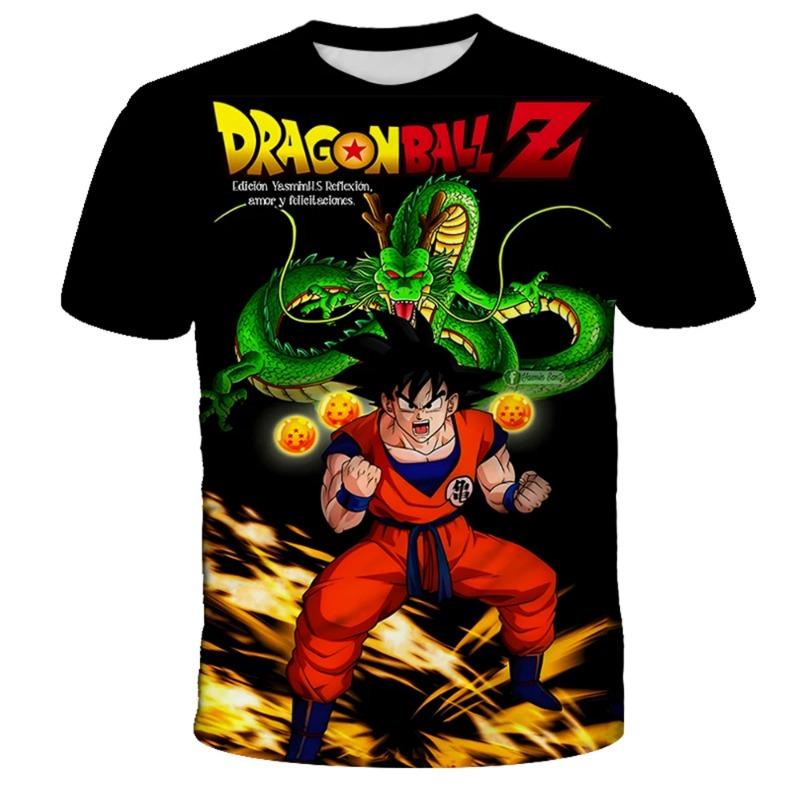 Японский Аниме Dragon Ball Z Все Персонажи 3D Быстросохнущая Футболка Для Мужчин Женщин Детей Летний Спорт Аниме Футболка Уличный Стиль