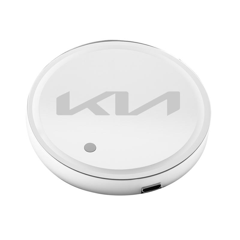AEF1 LED Car Emblem Water Cup Pad Rechargeable Coaster For KIA K3 Sportage Carnival K5 Seltos Pegas KX1 EV5 Sonet EV6 K4 EV3 Ceed K8