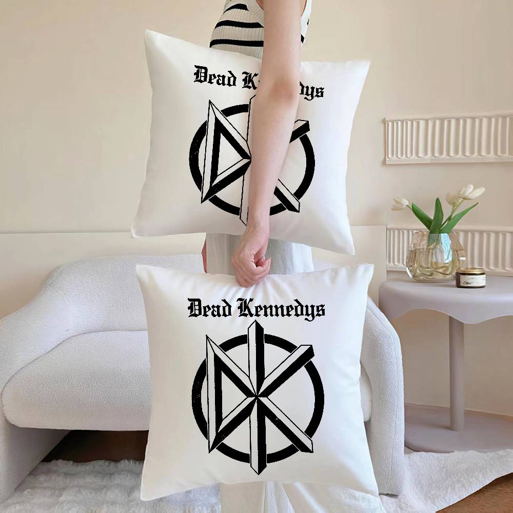 D-Dead Kennedys Наволочка Антипылевой клещ Наволочка Невидимая молния Шелковистая Накидка на диванную подушку