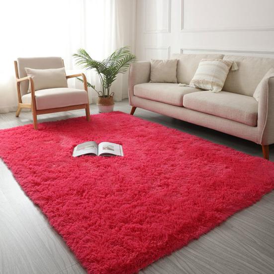 Ковер Shag Area для гостиной, пушистый, плюшевый, для спальни, утолщенный, нескользящий, пушистый, искусственный
