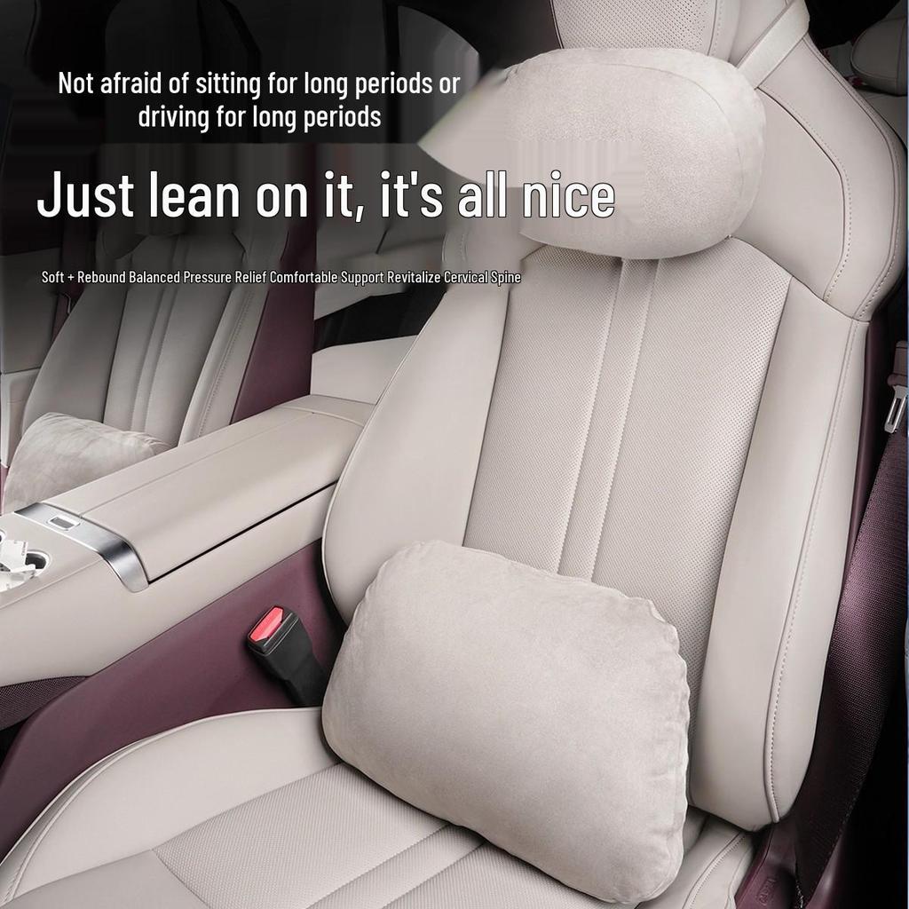 Xiaomi YU7 Headrest & Lumbar Support Leather Pillow for Car