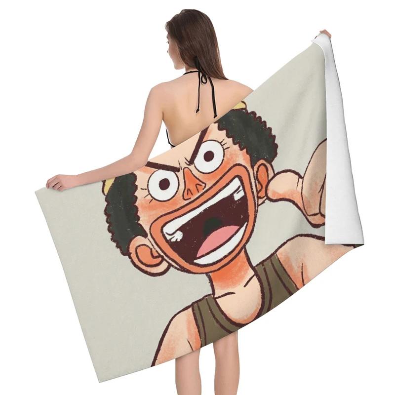 Anime Character Print Bath Towel Set - Soft Absorbent Towels for Fans, Vibrant Designs for Everyday Use and Comfort
