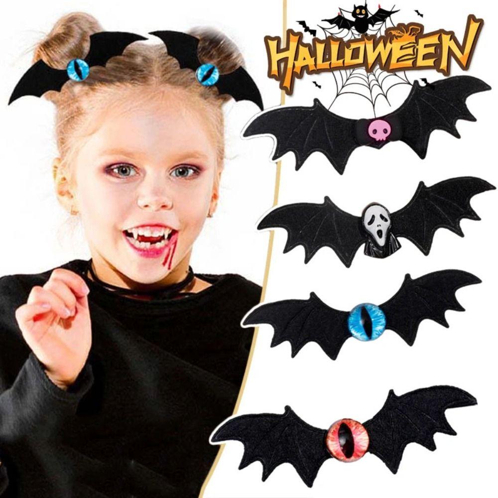 Ghost Bat Wings Hair Clip Lolita Bat Duckbill Clip Cute Halloween Hairpin Girls