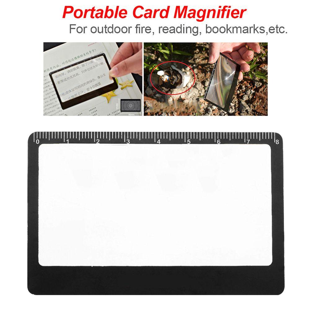 Scale Convinient Magnifier Sheet Outdoor Focused Ignition X3 Magnifying Book Page Magnification