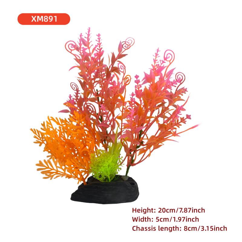 New Artificial Aquarium Decorative Grass Simulation Plant Fish Tank DIY Decoration Simulation Water Grass Combination