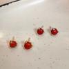 Red Agate Earrings Are Small and New Style for Gifts To Your Girlfriend