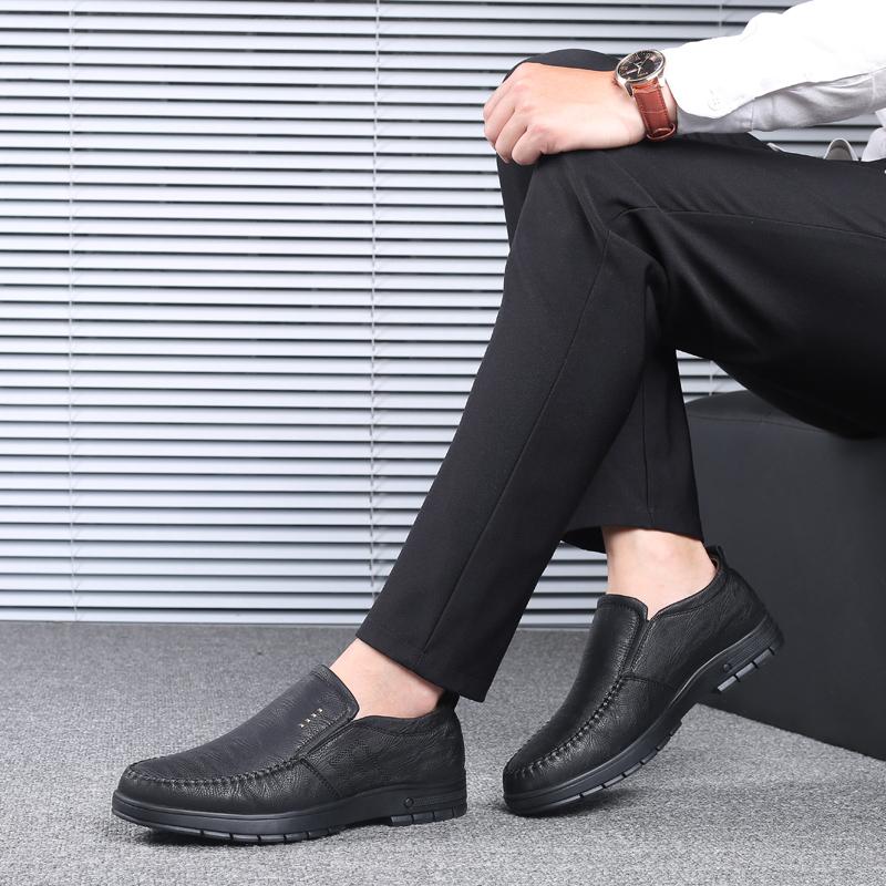 Мужская кожаная повседневная обувь, роскошные брендовые мужские лоферы, мокасины, дышащая нескользящая черная/коричневая обувь для вождения