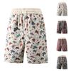 Men's Summer Hawaiian Ethnic Style Shorts Unisex Drawstring Trendy Sports Casual Beach Shorts
