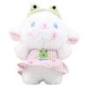 Charming Pink And Yellow Flower Dress Sheep Plush Doll Ideal For Keychain Decoration