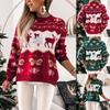 Women's Fashion Christmas Sweater Half Tall Neck Long Sleeve Sweater